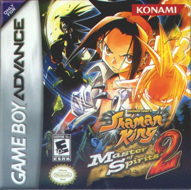 Shaman King: Master of Spirits box art for GameBoy Advance